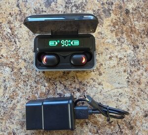 Wireless Earbuds with Charging Case and Adapter